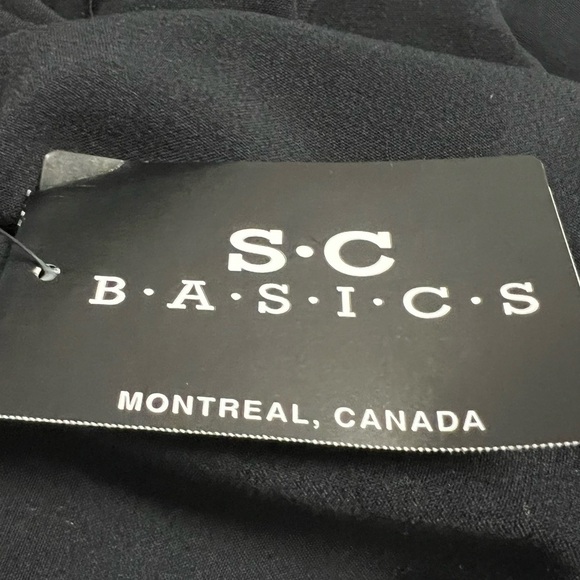 S.C. Basics Black Culottes Side Zip Velvet Waist Band Stretch Comfort Size 16 - Picture 7 of 8